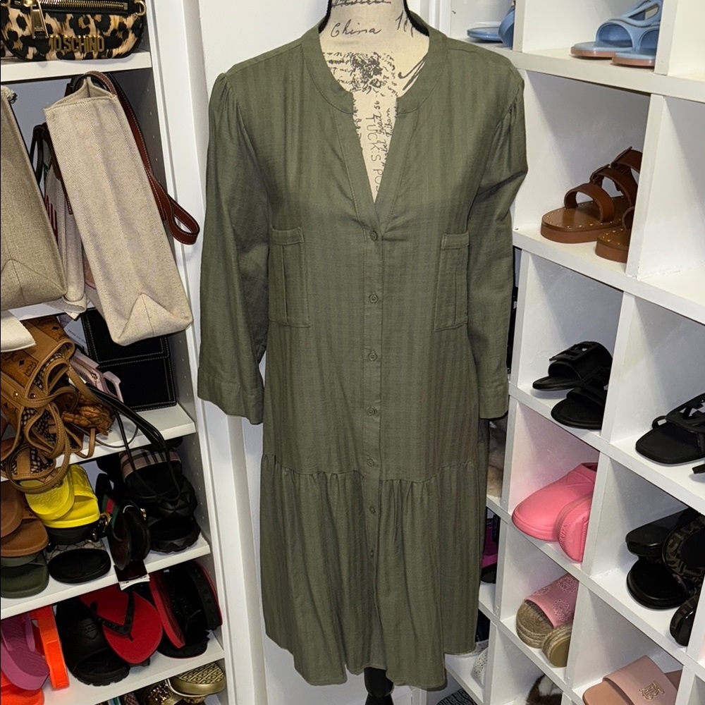 Olive Green Women's Dress